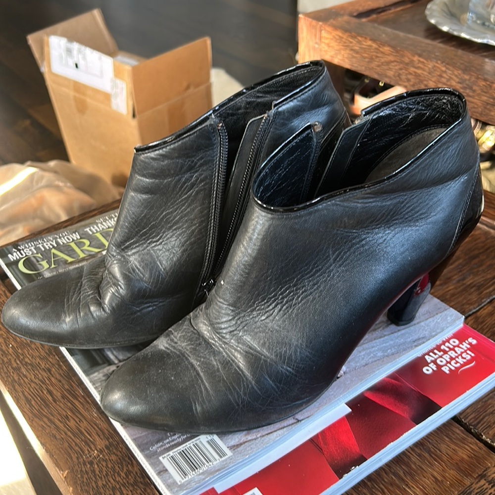 Coke Haan Black Heeled Boots